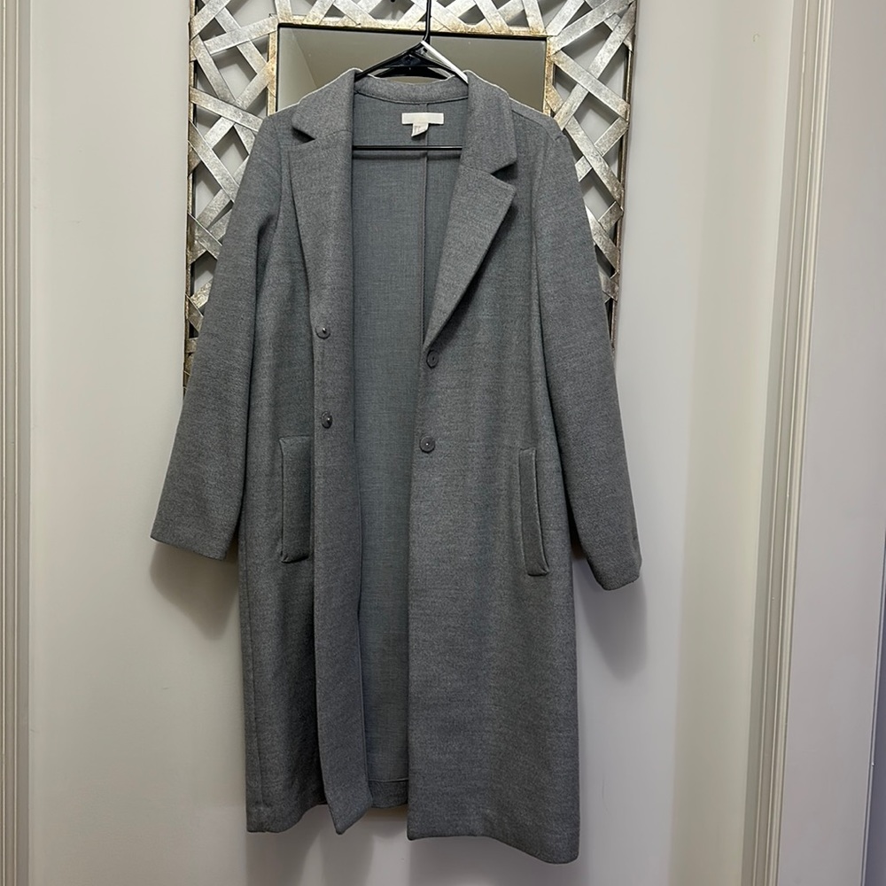 H&M long coat size US 6